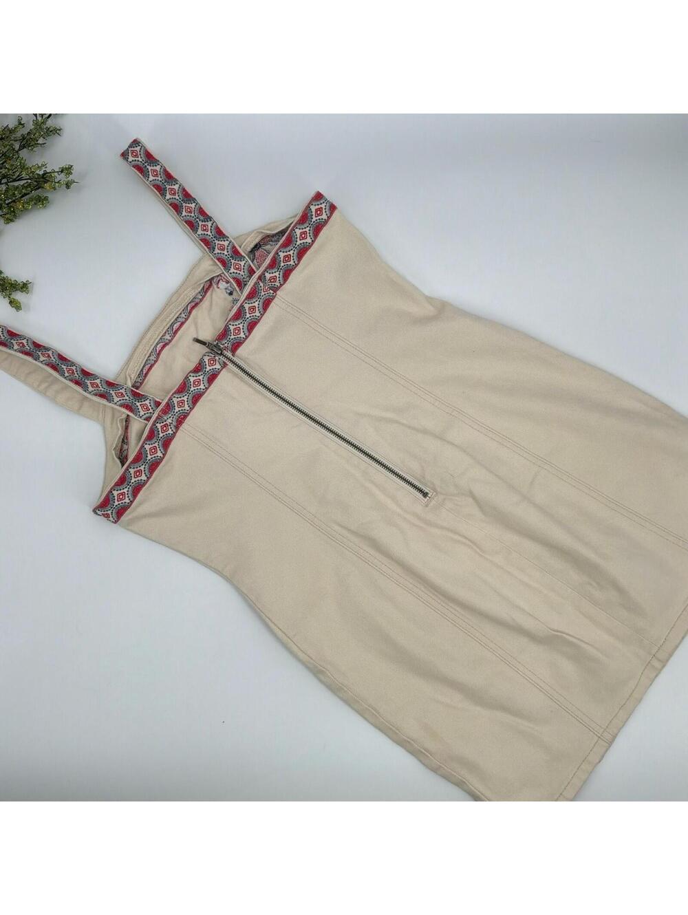 Shyanne Cream Denim Embroidered Sundress Size S - Picture 2 of 6